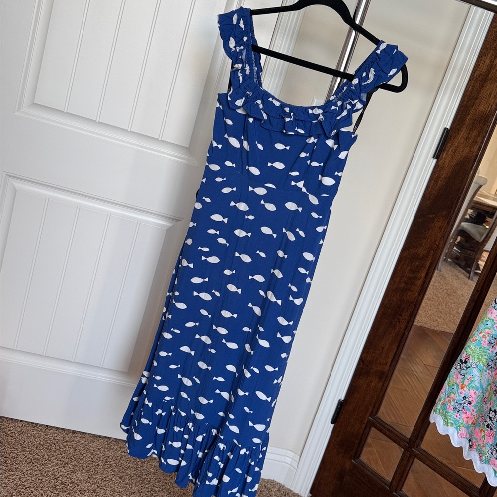 Kate Spade midi fish dress
